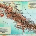 Mapa de Costa Rica de 1890