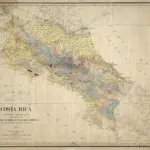 Mapa de 1903 de Costa Rica publicado por la Oficina Internacional de las Repúblicas Americanas