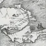 Mapa siglo XVI de Costa Rica y zonas aledañas