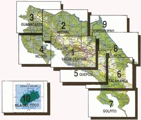 Regiones geográficas de Costa Rica