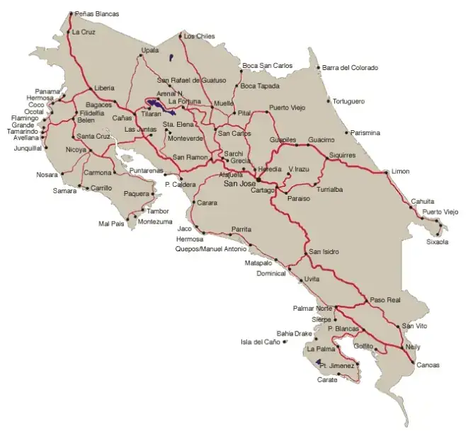 Mapa de carreteras